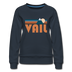 Vail, Colorado Women’s Sweatshirt - Retro Mountain Women’s Vail Crewneck Sweatshirt - navy