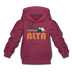 Alta, Utah Youth Hoodie - Retro Mountain Youth Alta Hooded Sweatshirt - burgundy
