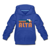 Alta, Utah Youth Hoodie - Retro Mountain Youth Alta Hooded Sweatshirt