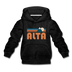 Alta, Utah Youth Hoodie - Retro Mountain Youth Alta Hooded Sweatshirt - charcoal gray