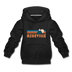 Asheville, North Carolina Youth Hoodie - Retro Mountain Youth Asheville Hooded Sweatshirt - black