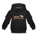 Beaver Creek, Colorado Youth Hoodie - Retro Mountain Youth Beaver Creek Hooded Sweatshirt - black