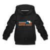 Beaver Creek, Colorado Youth Hoodie - Retro Mountain Youth Beaver Creek Hooded Sweatshirt - black