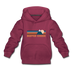 Beaver Creek, Colorado Youth Hoodie - Retro Mountain Youth Beaver Creek Hooded Sweatshirt - burgundy
