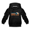 Beaver Creek, Colorado Youth Hoodie - Retro Mountain Youth Beaver Creek Hooded Sweatshirt - charcoal gray
