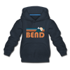 Bend, Oregon Youth Hoodie - Retro Mountain Youth Bend Hooded Sweatshirt