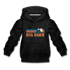Big Bear, California Youth Hoodie - Retro Mountain Youth Big Bear Hooded Sweatshirt - charcoal gray