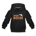 Boise, Idaho Youth Hoodie - Retro Mountain Youth Boise Hooded Sweatshirt - black