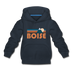 Boise, Idaho Youth Hoodie - Retro Mountain Youth Boise Hooded Sweatshirt - navy