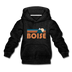 Boise, Idaho Youth Hoodie - Retro Mountain Youth Boise Hooded Sweatshirt - charcoal gray