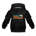 Bozeman, Montana Youth Hoodie - Retro Mountain Youth Bozeman Hooded Sweatshirt - charcoal gray