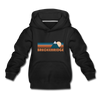 Breckenridge, Colorado Youth Hoodie - Retro Mountain Youth Breckenridge Hooded Sweatshirt - black