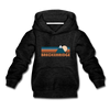 Breckenridge, Colorado Youth Hoodie - Retro Mountain Youth Breckenridge Hooded Sweatshirt - charcoal gray