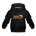 Breckenridge, Colorado Youth Hoodie - Retro Mountain Youth Breckenridge Hooded Sweatshirt - charcoal gray