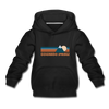 Colorado Springs, Colorado Youth Hoodie - Retro Mountain Youth Colorado Springs Hooded Sweatshirt - black
