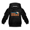 Idaho Youth Hoodie - Retro Mountain Youth Idaho Hooded Sweatshirt