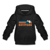 Keystone, Colorado Youth Hoodie - Retro Mountain Youth Keystone Hooded Sweatshirt - black