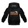 Golden, Colorado Youth Hoodie - Retro Mountain Youth Golden Hooded Sweatshirt