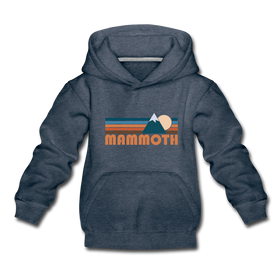Mammoth, California Youth Hoodie - Retro Mountain Youth Mammoth Hooded Sweatshirt