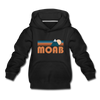 Moab, Utah Youth Hoodie - Retro Mountain Youth Moab Hooded Sweatshirt