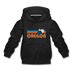 Oregon Youth Hoodie - Retro Mountain Youth Oregon Hooded Sweatshirt - black