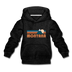 Montana Youth Hoodie - Retro Mountain Youth Montana Hooded Sweatshirt - charcoal gray