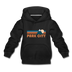 Park City, Utah Youth Hoodie - Retro Mountain Youth Park City Hooded Sweatshirt - black