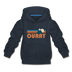 Ouray, Colorado Youth Hoodie - Retro Mountain Youth Ouray Hooded Sweatshirt - navy