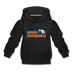 Snowmass, Colorado Youth Hoodie - Retro Mountain Youth Snowmass Hooded Sweatshirt - black