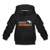 Snowmass, Colorado Youth Hoodie - Retro Mountain Youth Snowmass Hooded Sweatshirt - black