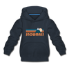 Snowmass, Colorado Youth Hoodie - Retro Mountain Youth Snowmass Hooded Sweatshirt - navy