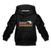 Snowmass, Colorado Youth Hoodie - Retro Mountain Youth Snowmass Hooded Sweatshirt - charcoal gray