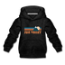 Sun Valley, Idaho Youth Hoodie - Retro Mountain Youth Sun Valley Hooded Sweatshirt - charcoal gray