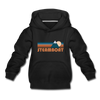 Steamboat, Colorado Youth Hoodie - Retro Mountain Youth Steamboat Hooded Sweatshirt - black