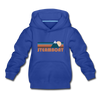 Steamboat, Colorado Youth Hoodie - Retro Mountain Youth Steamboat Hooded Sweatshirt - royal blue
