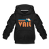 Vail, Colorado Youth Hoodie - Retro Mountain Youth Vail Hooded Sweatshirt - black