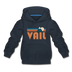 Vail, Colorado Youth Hoodie - Retro Mountain Youth Vail Hooded Sweatshirt - navy