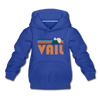 Vail, Colorado Youth Hoodie - Retro Mountain Youth Vail Hooded Sweatshirt - royal blue