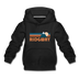 Ridgway, Colorado Youth Hoodie - Retro Mountain Youth Ridgway Hooded Sweatshirt - black