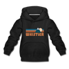 Whistler, Canada Youth Hoodie - Retro Mountain Youth Whistler Hooded Sweatshirt