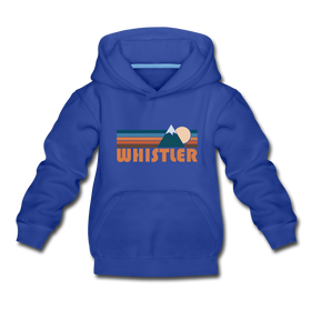 Whistler, Canada Youth Hoodie - Retro Mountain Youth Whistler Hooded Sweatshirt