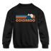 Colorado Youth Sweatshirt - Retro Mountain Youth Colorado Crewneck Sweatshirt - black