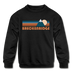 Breckenridge, Colorado Youth Sweatshirt - Retro Mountain Youth Breckenridge Crewneck Sweatshirt - black