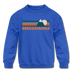 Breckenridge, Colorado Youth Sweatshirt - Retro Mountain Youth Breckenridge Crewneck Sweatshirt - royal blue