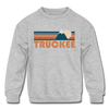 Truckee, California Youth Sweatshirt - Retro Mountain Youth Truckee Crewneck Sweatshirt