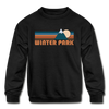 Winter Park, Colorado Youth Sweatshirt - Retro Mountain Youth Winter Park Crewneck Sweatshirt
