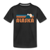 Alaska Youth T-Shirt - Retro Mountain Youth Alaska Tee - black