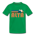 Alta, Utah Youth T-Shirt - Retro Mountain Youth Alta Tee - kelly green