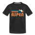 Aspen, Colorado Youth T-Shirt - Retro Mountain Youth Aspen Tee - black