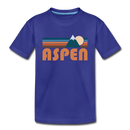 Aspen, Colorado Youth T-Shirt - Retro Mountain Youth Aspen Tee - royal blue
